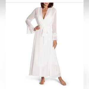 Elegant Sheer White Women's Robe